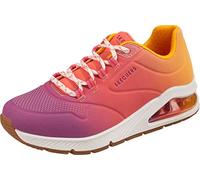 SKECHERS UNO 2 Ombre Away Women,Ladies Trainers,Low Shoe,lace-up,Street Shoe,Sneaker,Casual Shoe,Wedge Heels,Width: Regular,Removable Insole,Pink,41 EU / 8 UK