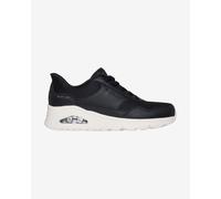 Skechers Hands Free Slip In Uno Trainers Womens 5 (38) Black