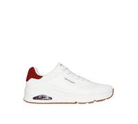 Skechers Uno Bungee Lace Trainers- White, White, Size 6, Men White