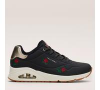 Skechers Uno Champagne & Roses Trainer BLACK SIZE 4
