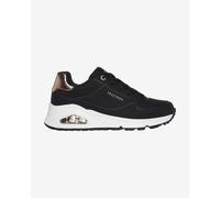 Skechers Girl's Uno Gen1 Shimmer Away Girls Trainers - Black - Size: 1.5 (older)/F (Standard)