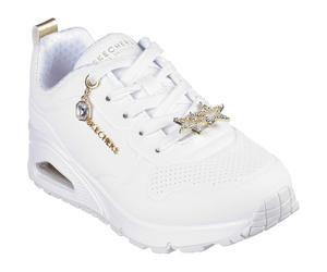 Skechers Uno Gen1 Trendy Jewels Trainer White/Gold