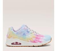Skechers Uno Hyped Hippie Lace-Up Trainer WHITE,MULTI SIZE 3