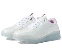 Skechers Uno Ice Prism Luxe Trainers, White Synthetic/Silver Trim, 10 UK