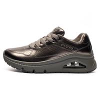 Skechers Uno Icon Lustrous Air Memory Foam Womens / Girls Trainers Size: 4 Colour : Pewter Metallic
