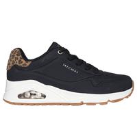 SKECHERS - Uno Jungle nite - Womens Black Leopard trainers - NEW