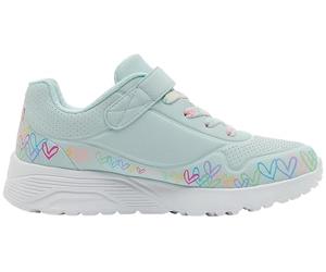 Skechers Uno Li Heart Craze 314091L Light Blue/Multi Girls Sports 12 Child UK