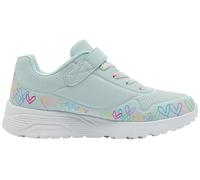 Skechers Uno Li Heart Craze 314091L Light Blue/Multi Girls Sports 2 UK