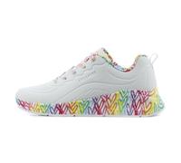 Skechers Uno Lite Exuberat Hearts 177976WMLT Sports Shoes, White, 5 UK
