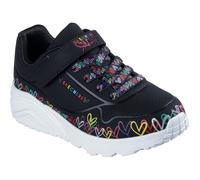 Skechers Uno Lite Sneaker, Black, 3 UK Child