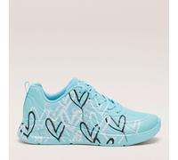 Skechers Uno Lite Heart Of Hearts Lace-Up Trainer HOT PINK SIZE 5