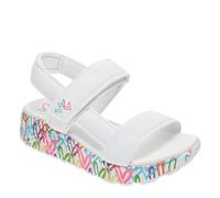 Skechers Uno Lite Sandal Sunny Love, Kids Sandals, White Multicoloured Neon, 32 EU