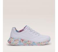 Skechers Uno Lite Subtle Prints Trainers WHITE SIZE 5