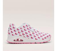 Skechers Uno Live Colorfully Lace Upper Trainer WHITE SIZE 3 1/2