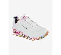 Skechers Women's Uno Loving Love Sneaker, White, 4.5 UK