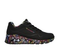 Skechers UNO LOVING LOVE Women's Black Trainers Walking Shoes 155506-BBK