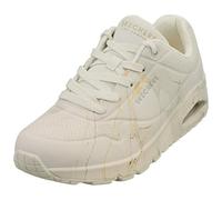 Skechers Uno Marbel Marvel Womens Fashion Trainers in Off White - 6 UK