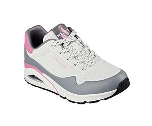Skechers Uno Pop Color Fun! Women's Trainers (White/Gray, Numeric_36_Point_5)
