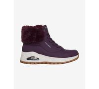 Skechers Women's Uno Rugged Fall Air Sneaker, Wine Durabuck/Faux Fur, 5.5 UK