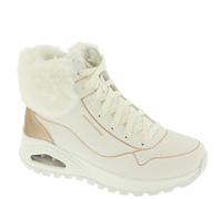 Skechers for woman. 167993 Trainers Uno Rugged Fall Shimmer white (38), Flat, Zip, Casual