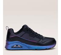Skechers Uno Sparkle Lite Lace Up Trainer BLACK SIZE 3
