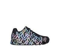 Skechers Uno Spread The Love Wedge Trainer, Black, Size 3, Women Black