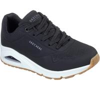 Skechers Women's Uno Stand on Air Sneaker, Black Durabuck, 4 UK