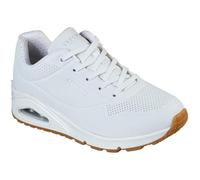 Skechers Uno Stand On Air Cushioned Womens White Trainer Size UK 5-5.5