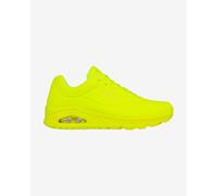 Skechers Men's Uno Stand on Air Sneaker, Lime Durabuck Trim, 7.5 UK