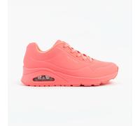 Skechers UNO - STAND ON AIR Womens Casual Lace-Up Trainers-Coral