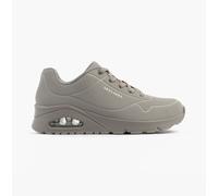 Skechers UNO - STAND ON AIR Womens Casual Lace-Up Trainers-Grey/Light Blue