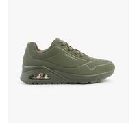 Skechers Women's Sneaker Uno Stand on Air – Olive Durabuck – UK 4.5