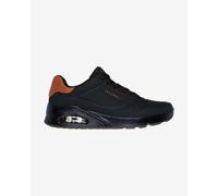 Skechers Men's Sneaker UNO Suited On Air – Black Durabuck/Chestnut Suede/Mesh – 10.5 UK