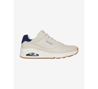 Skechers Men's Uno Tailored Air Sneaker, Natural Duraleather/Blue Suede, 7 UK