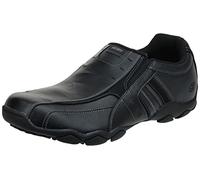 Skechers USA Men's Diameter-Nerves Slip-On Loafer 11 M US Black Leather
