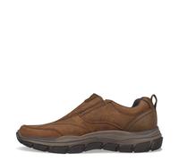 Skechers Men's Respected-Lowry Goodyear Rubber Low Profile Bike Toe Slip on Loafer, dsrt, 8.5 UK