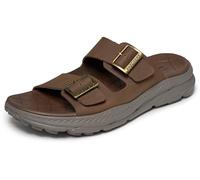 Skechers USA Men's mens Two Strap Buckle Open Toe Sandals - Slip-on Flip Flops, Acdb, 9 UK