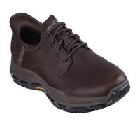 Skechers USA Men's Respected-Garrett Loafer, Red/Brown, 13