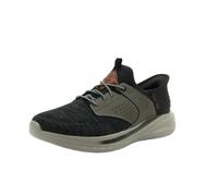 Skechers USA Men's Slade-Caster Sneaker, Black/Grey, Wide