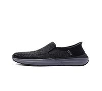 Skechers USA Men's Women's Neville-Rovelo Slip-in Technology Sneaker, Black, 6 UK
