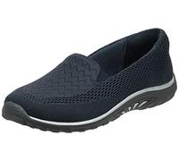Skechers Women's Reggae Fest-Willows Loafer Flat Navy 10 Wide