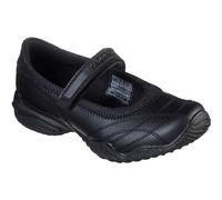 Skechers Velocity Pouty Girls BTS 81264L Size Black Leather Touch Fastening