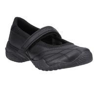 Skechers Velocity Pouty Leather Junior Black Shoes UK 12.5