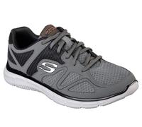 Skechers Verse-Flash Point Mens Grey Sports Gym Walking Lace Up Trainers