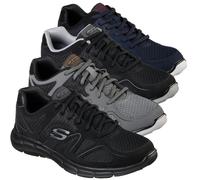 Skechers Verse-Flash Point Mens Sports Gym Walking Lace Up Trainers - Navy - UK 9 / EU 43
