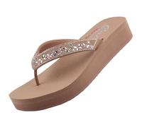 Skechers VINYASA - BUTTERFLY KISS Womens Sandals Mocca