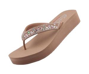 Skechers VINYASA - BUTTERFLY KISS Womens Sandals Mocca