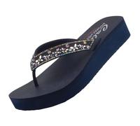 Skechers Vinyasa Butterfly Kiss Women's Toe Separator Sandals, blue, 7 UK