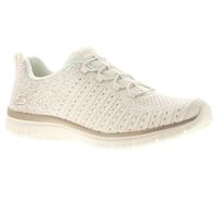 Skechers Virtue-Lucent Womens Trainers Natural/Gold 4 UK