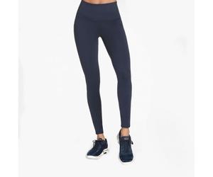 Skechers W03lg30b/nvy Goflex Womens Gym Leggings Blue Iris Nylon - Size Medium